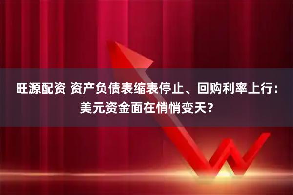 旺源配资 资产负债表缩表停止、回购利率上行：美元资金面在悄悄变天？